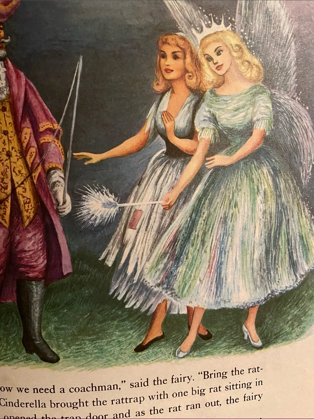 Cinderella Classic Fairy Tale Tales kid’s book Vintage 50s 1950s illustrations